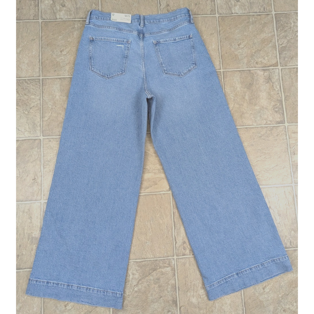 NWT a.n.a Light Blue Wide Leg Jeans Size 12 - Picture 4 of 8
